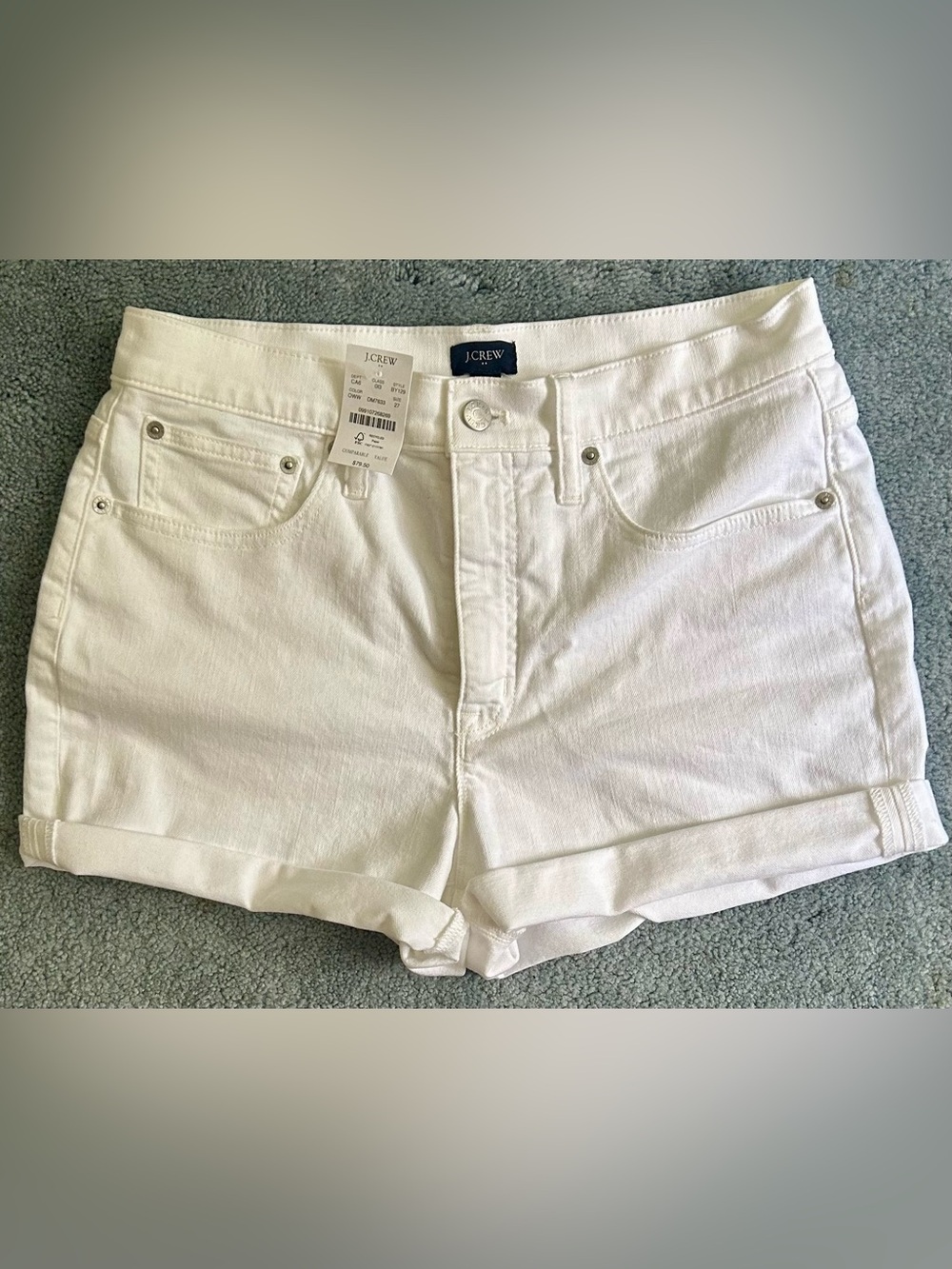 J. Crew Women’s Denim Shorts - W27 - White - BNWT